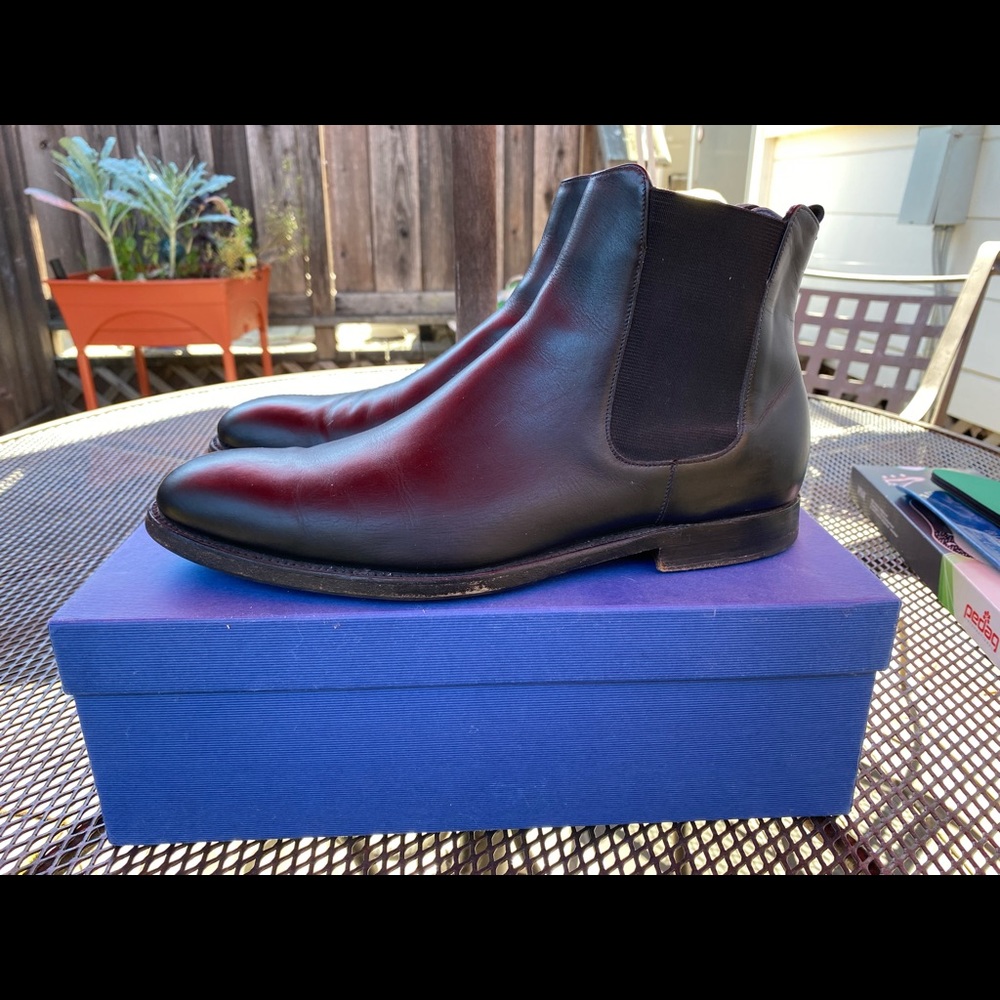 Barker Hopper boot in black calf size 8F UK